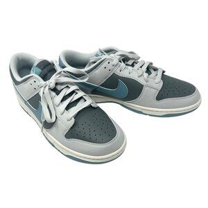 Nike Womens Dunk Low Retro Shoes - Gray/Teal  - Size 9